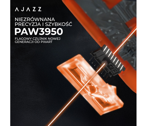 Ajazz AJ179APEX 3950-8K ze stacją dokującą pomarańczowa - 1536389 - zdjęcie 6